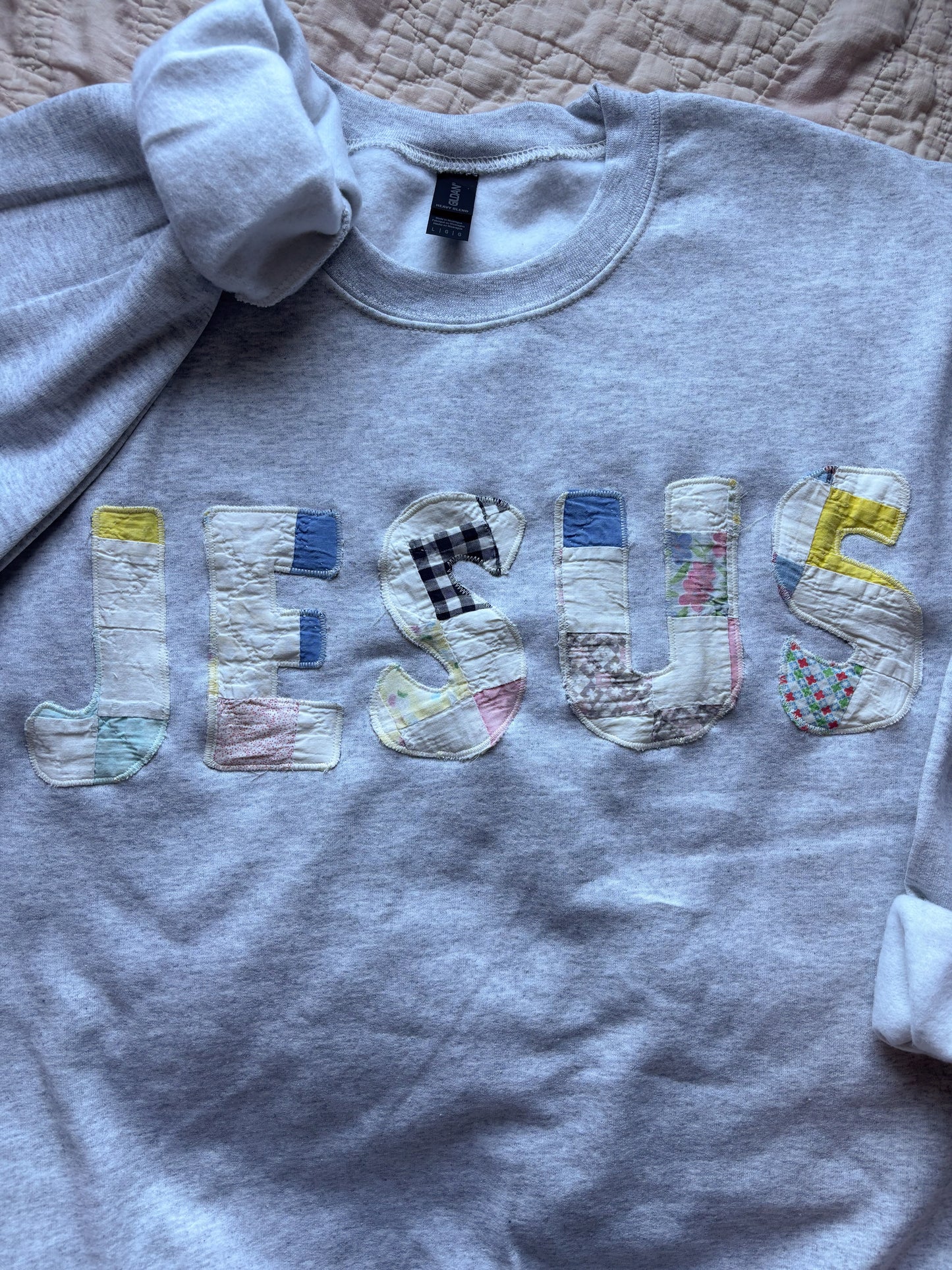Jesus Quilted Sweatshirt