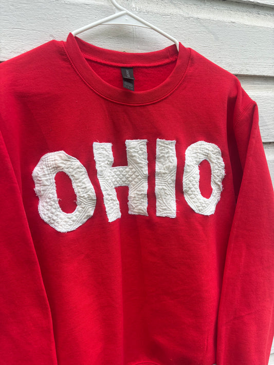 Red OHIO Crewneck