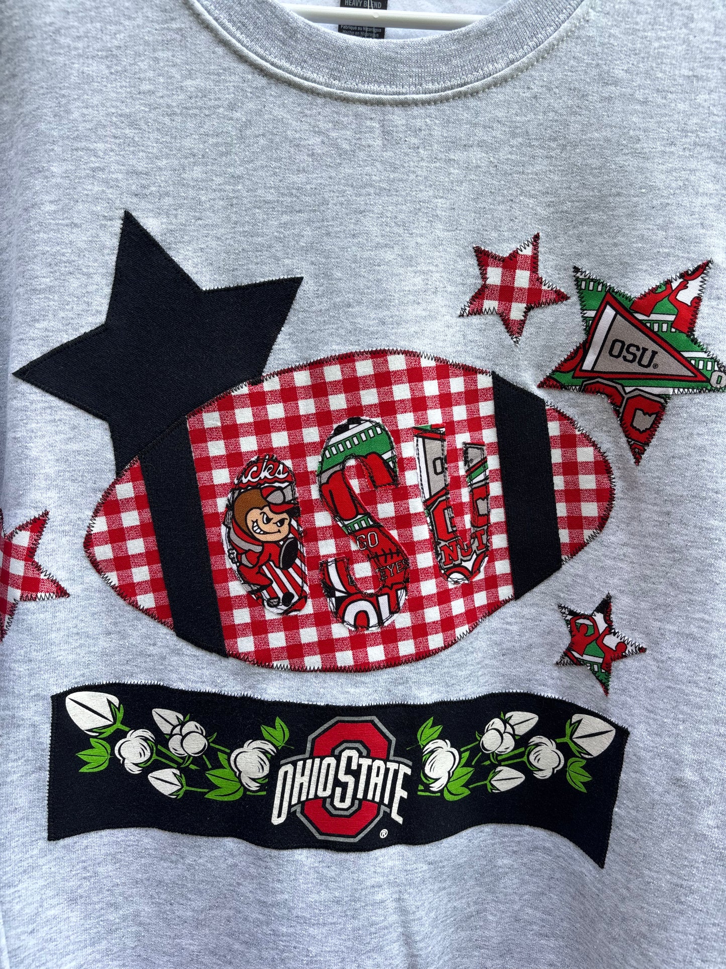 OSU Football Upcycled Sweatshirt - Large