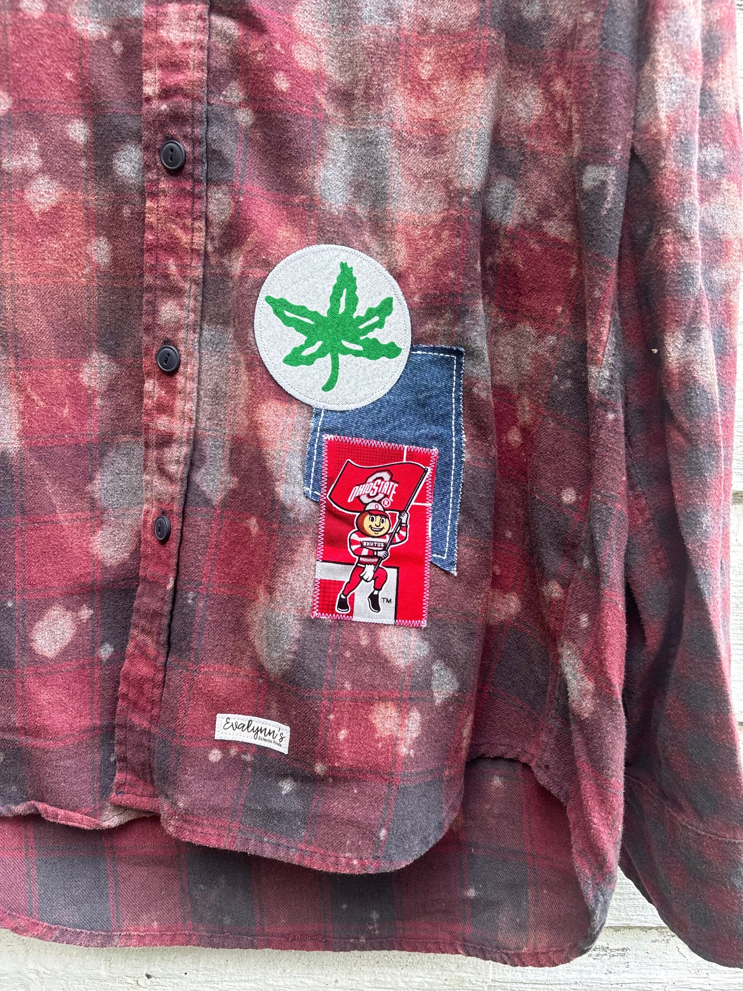 OH-IO Acid Wash Flipped Flannel - Large