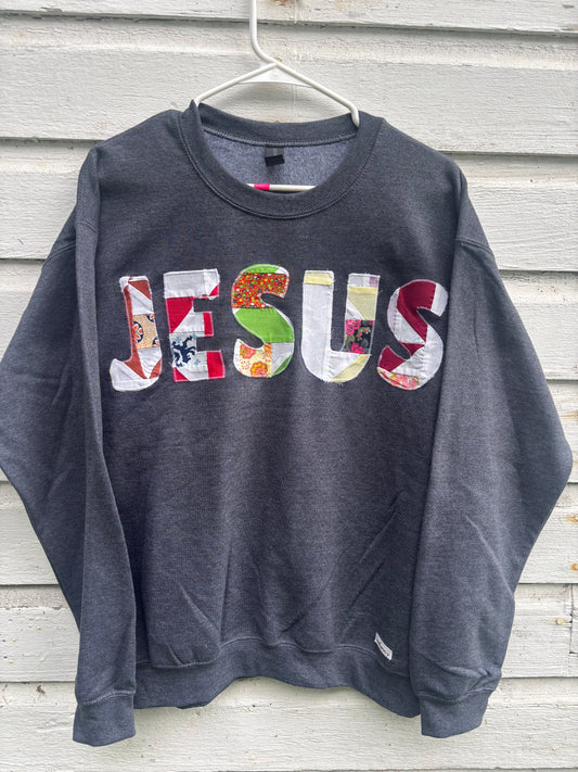 Jesus Sweatshirt (dark heather gray)