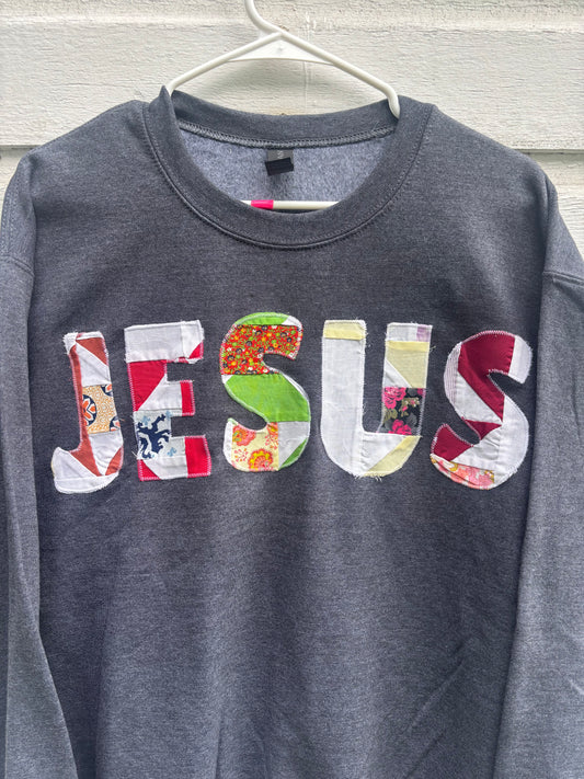 Jesus Sweatshirt (dark heather gray)