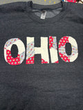 Bleached Dark Gray Ohio Quilt Sweatshirt