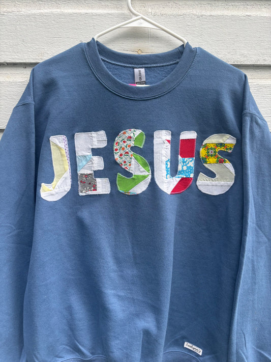 Jesus Sweatshirt (indigo blue)