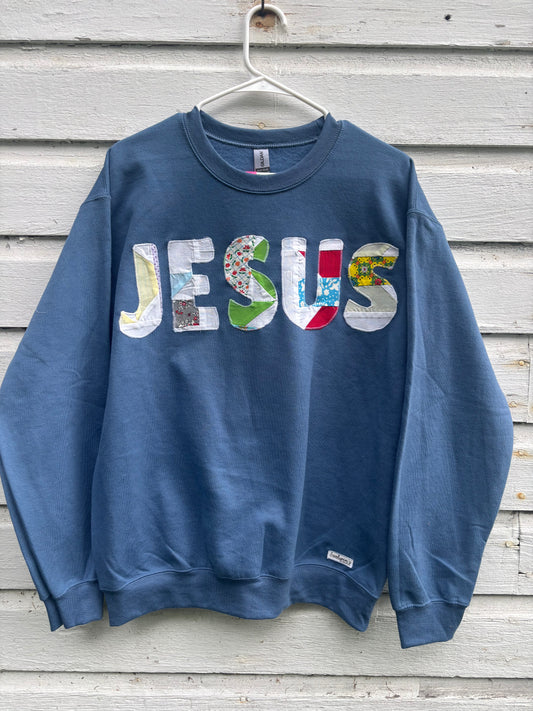 Jesus Sweatshirt (indigo blue)