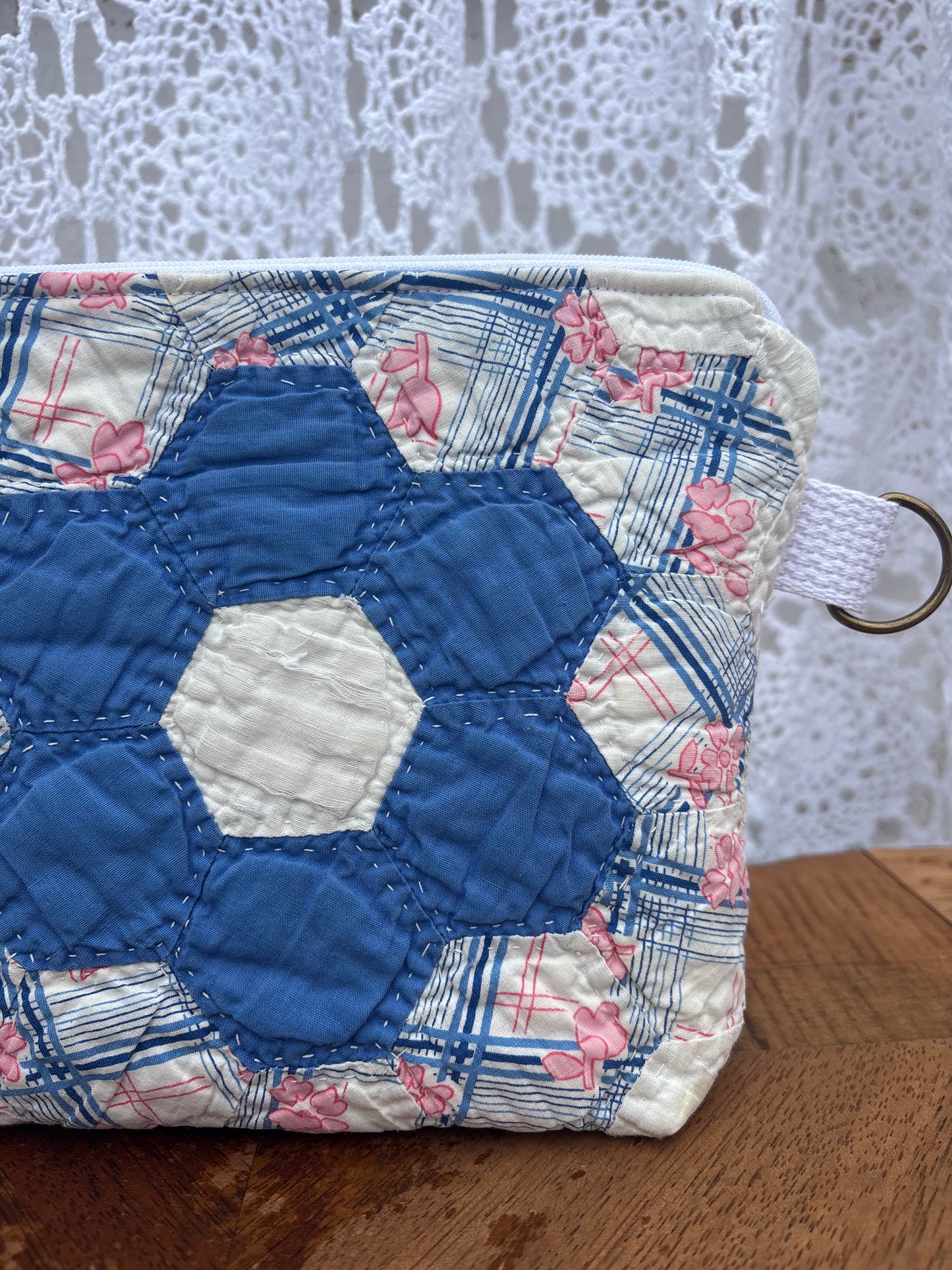 Blue Hexi Belt Bag