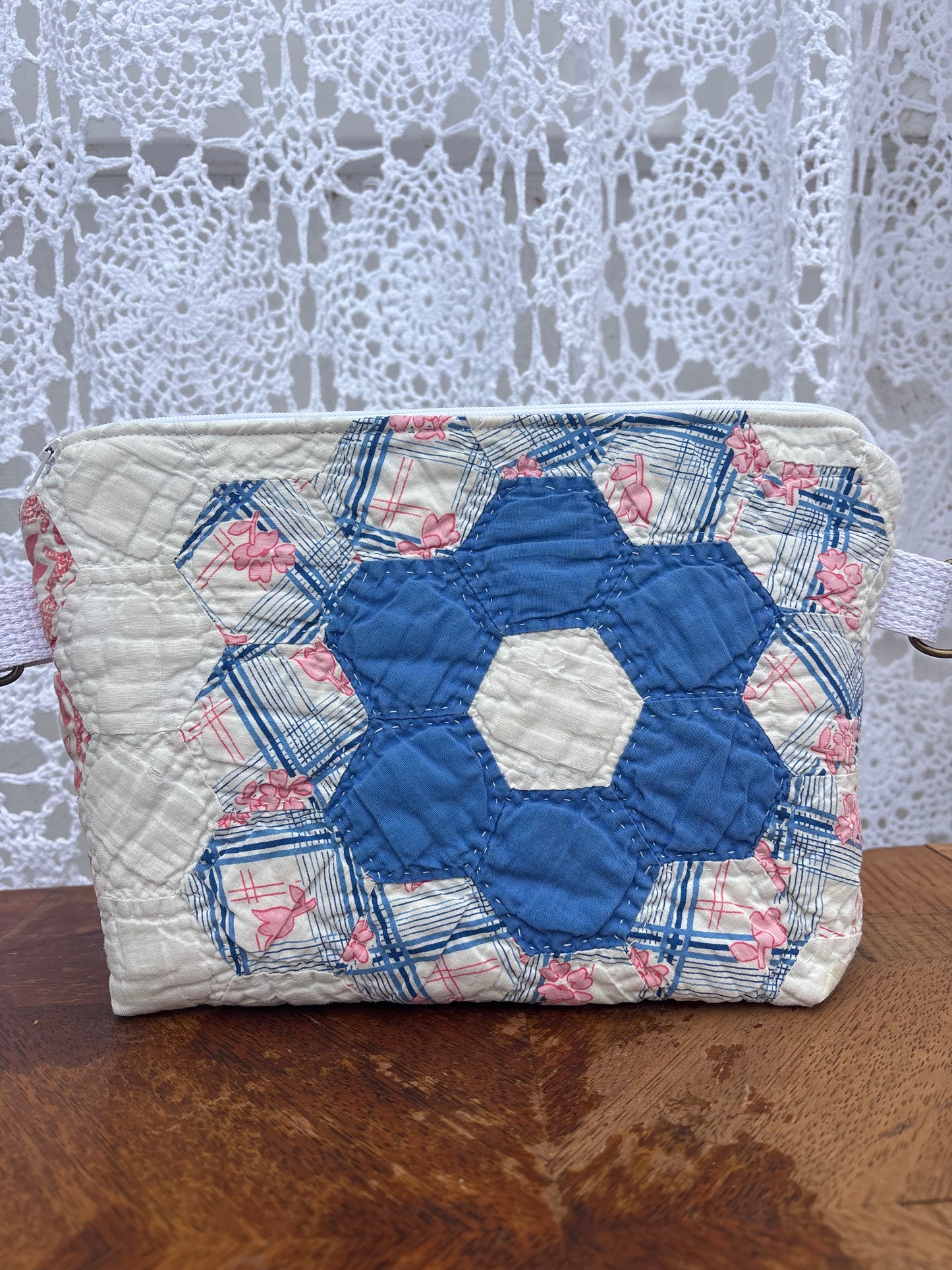 Blue Hexi Belt Bag