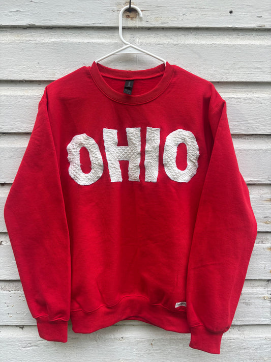 Red OHIO Crewneck
