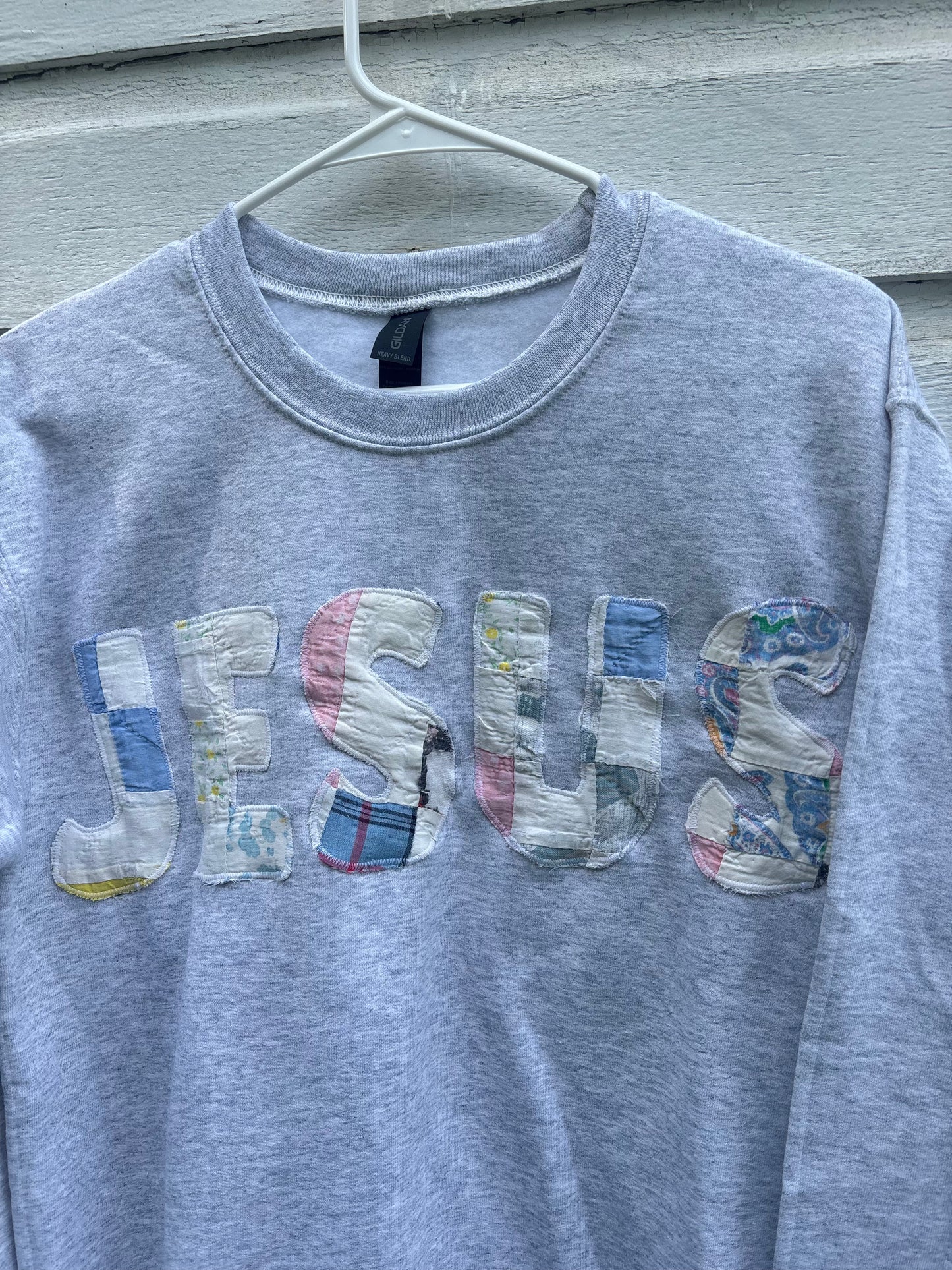 Jesus Quilted Sweatshirt