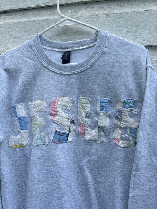 Jesus Quilted Sweatshirt