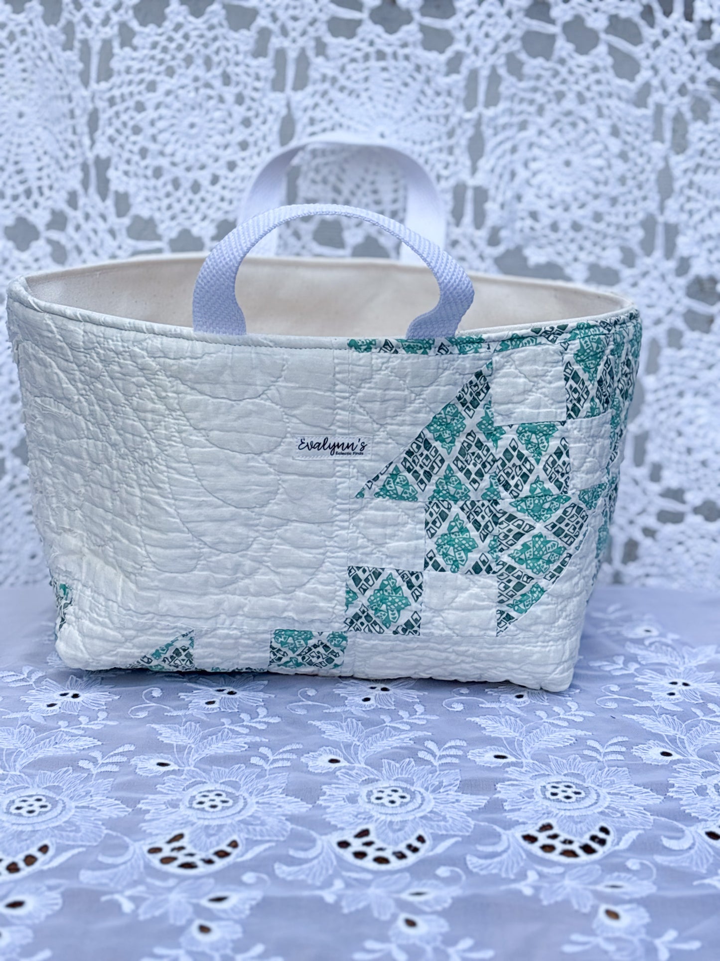 Cream Nesting Quilt Baskets