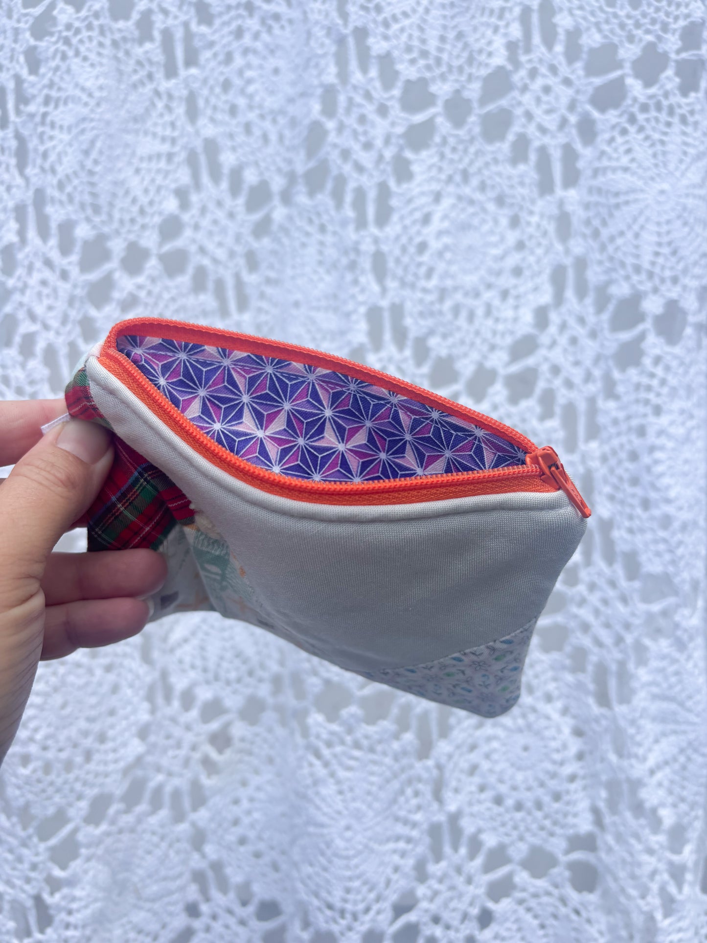 Orange Dream Mini Zipper Puch