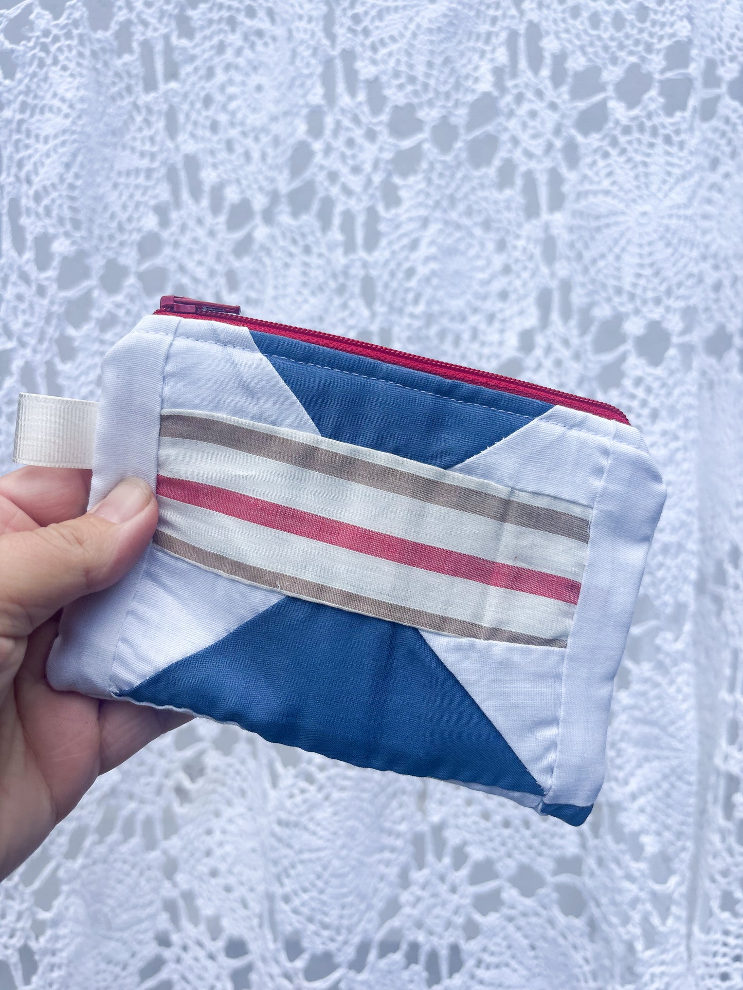 Anchors Away Mini Zipper Pouch