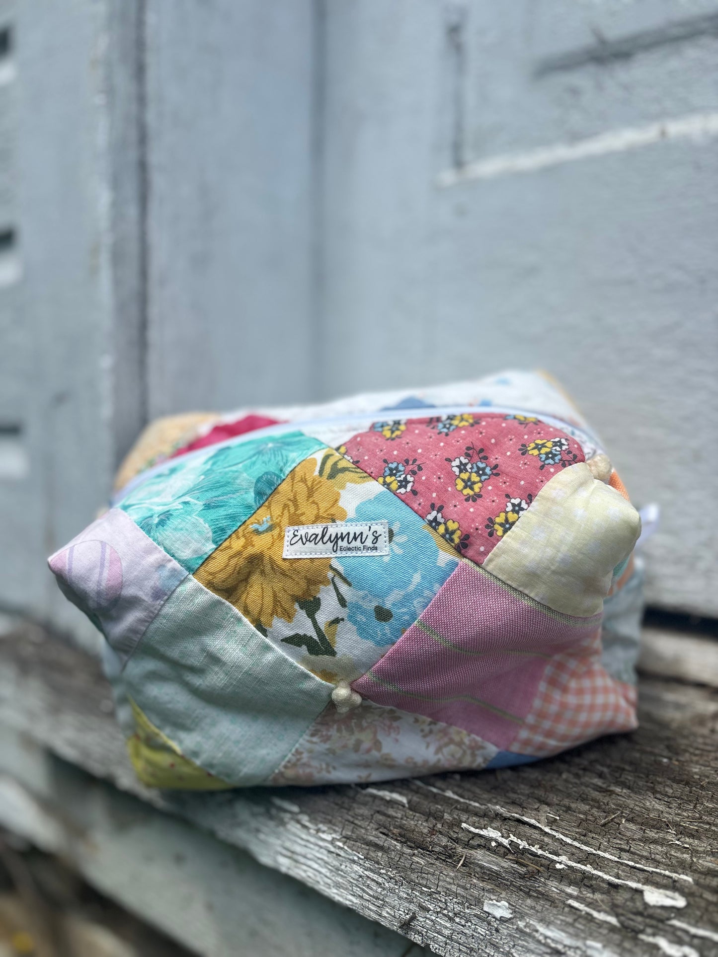 Pastel Patchwork Boxy Bag