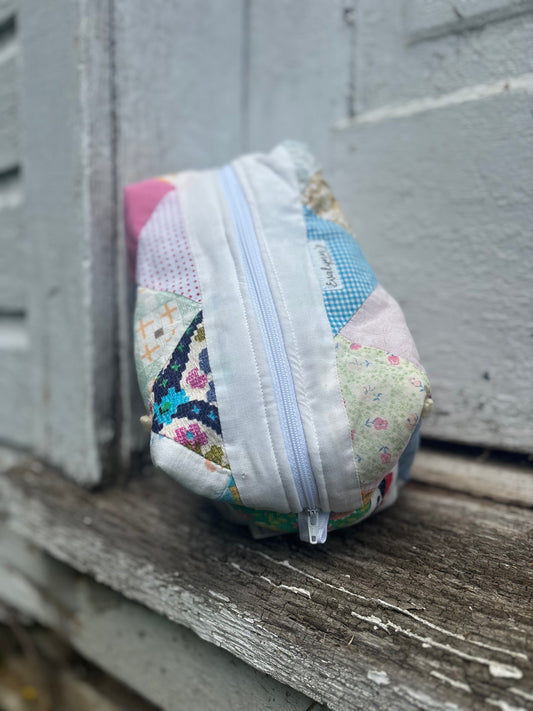 Retro Patchwork Boxy Bag