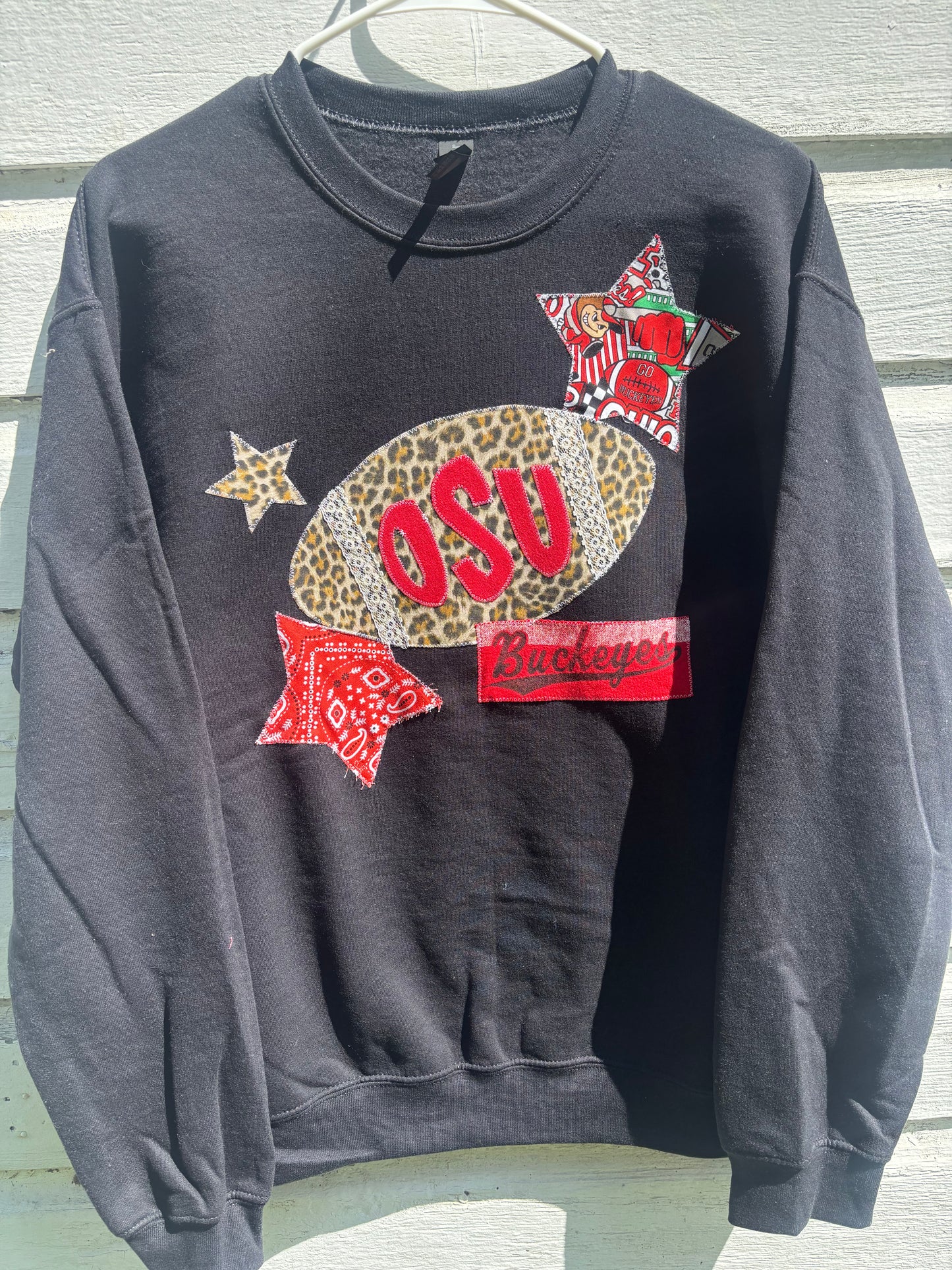 OSU Football Upcycled Sweatshirt - Medium