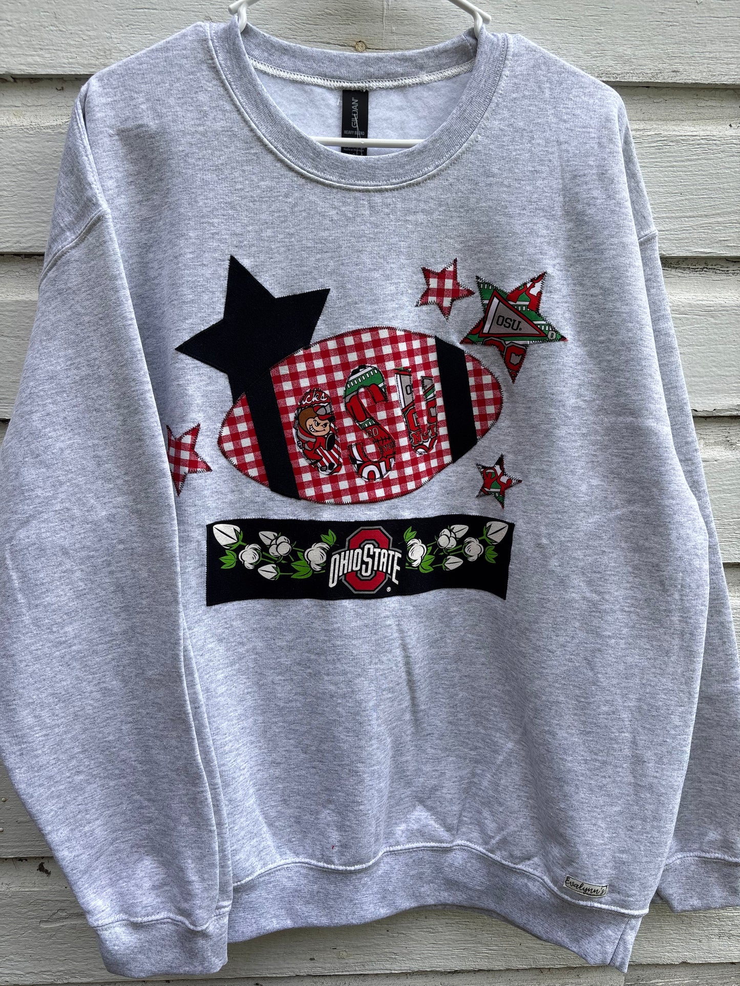 OSU Football Upcycled Sweatshirt - Large