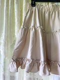 Ruffled Mini Skirt - Sand Beige